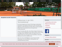 Tablet Screenshot of osc-tennis.de